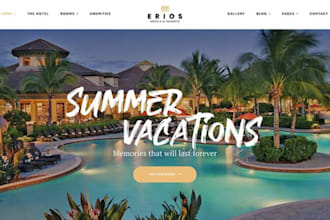 build vacation rental website property management website hotel lodgify website