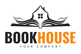 design modern awesome book logo in illustrator design