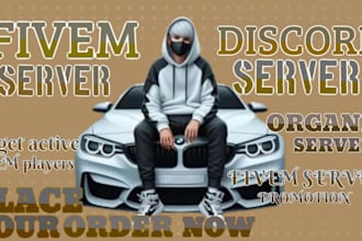 do fivem promotion, discord server, dayz server, rust server, roleplay server