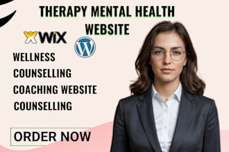 do mental health therapy website wellness website  life coach website healthcare