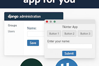 build a django or tkinter app
