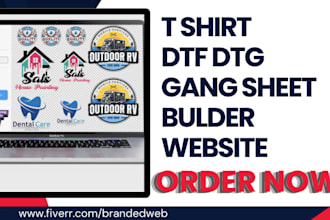 t shirt shopify store dtf dtg gang sheet builder custom t shirt design website