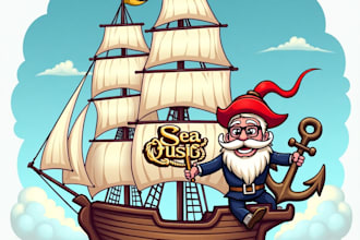 design high quality ship and nautical mascot logo with express delivery