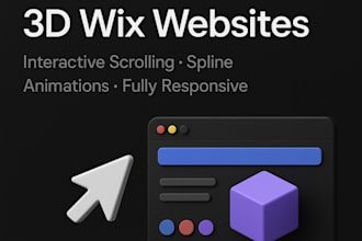3d interactive wix website 3d scrolling spline wix animation