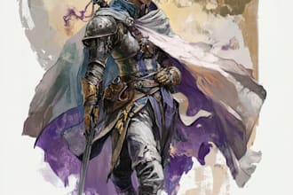 draw d and d character art and dnd character art