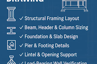 structural framing beam sizing pier designs foundation design lintel details