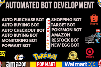 develop custom auto checkout  auto buying auto purchasing bot