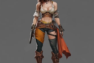create a custom dnd character art and game art