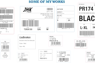 design custom barcode labels for your products and packaging