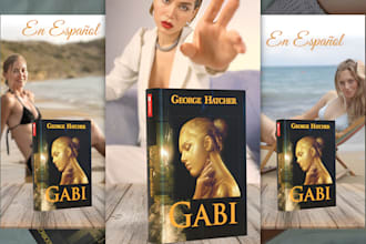 make a kindle book cover, book cover, ebook cover, KDP cover design for you