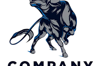 design unique wonderful bull logo for you