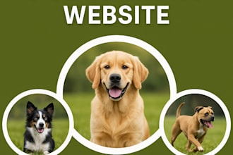 create wordpress website for dogs, cats, pet training, pet care, pet dealer