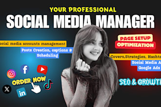 be your social media marketing manager and content creator