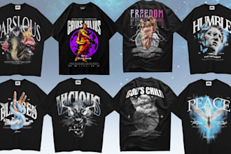 create trendy christian t shirt design for clothing brand
