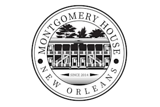design magnificent garden district hotel logo