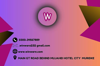 do graphic design for all type of visiting cards