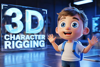 create professional 3d character modeling and rigging
