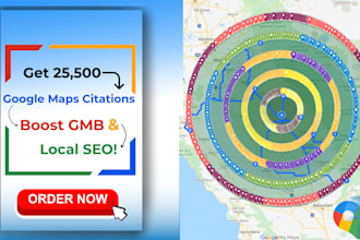 do 25500 google maps citations for local SEO and gmb ranking