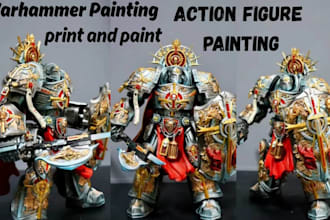 3d print and paint your warhammer 40k, dnd miniature
