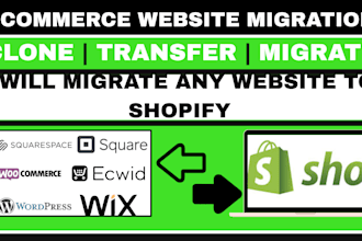 migrate woocommerce wordpress to shopify wix squarespace square to shopify