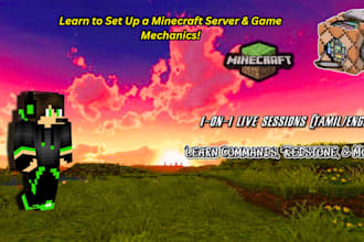 teach you to setup a minecraft server and game mechanics