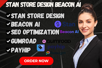 stan store design, payhip, gumroad, pensight, beacons ai, stan store marketing