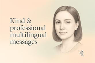 write or translate gentle and professional emails for your customers