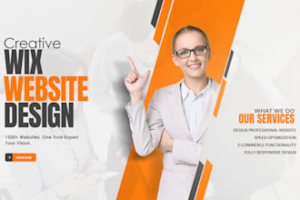 design wix website and redesign a business wix website