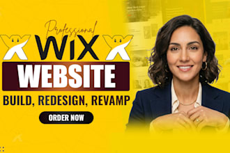 design wix website and redesign a business wix website