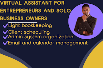 be your virtual assistant for entrepreneurs and solo business owners