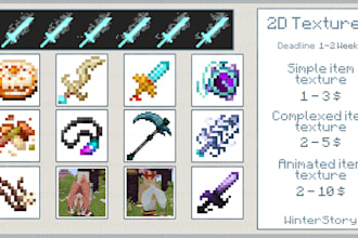 make great custom 2d textures for minecraft