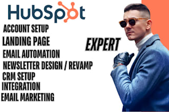 hubspot CRM, hubspot landing page hubspot automation, integration hubspot expert