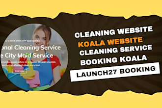 build cleaning service website booking koala website bookingkoala launch27 koala