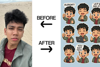 turn you into a custom anime chibi emote for twitch using ai