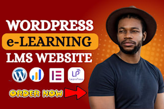 build worpress lms website learndash tutor lms buddyboss elearning website