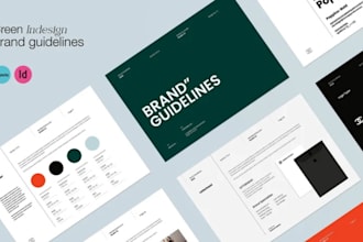 design canva brand guildline and logo book for your online business or product