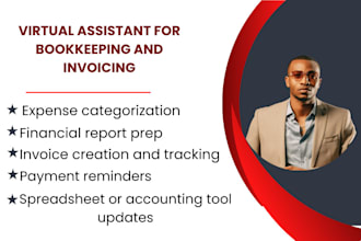 be your virtual assistant for bookkeeping and invoicing