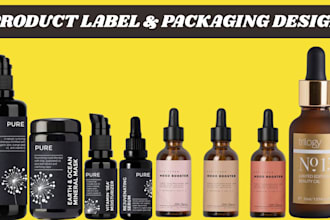 do product label design packaging design supplement box label pouch design