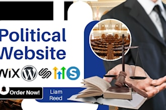build your political campaign website, election landing page, website redesign