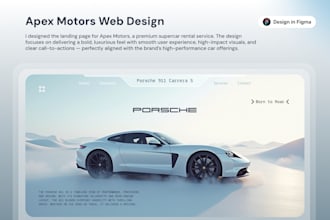 figma website UI UX design, landing page UI UX design in figma