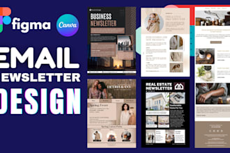 design canva email newsletter editable figma email template in 24 hours