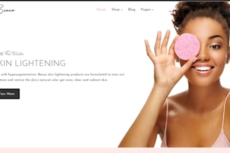 design a high converting shopify store for your skincare