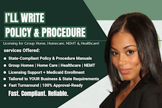 do license for group, home care agency healthcare medicaid policy and procedure