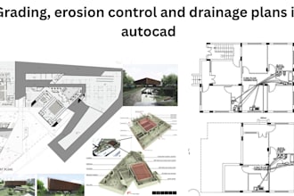 make grading, erosion control and drainage plans in autocad