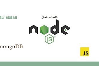 be your backend end web developer in nodejs and express