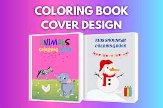do kdp kids coloring or children book formatting kids activity book cover design