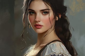 create stylized illustration of your dnd character , oc