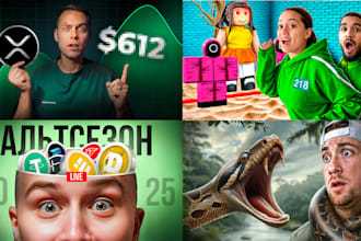 design viral high CTR youtube thumbnails within 2hours