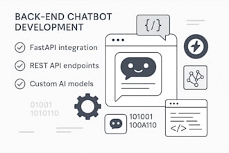 build a fastapi backend chatbot with custom neural network models and retraining