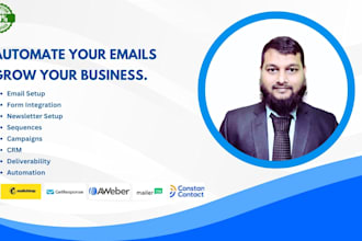 set up email automation and manage your email marketing campaigns